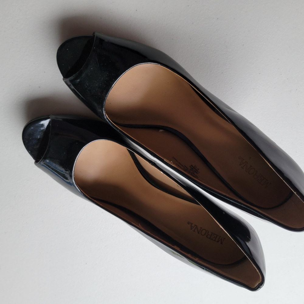 Merona Black Peep Toe Women's Shoes
